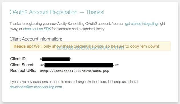 Acuity调度开发平台：OAuth、Webhook 和报告  第2张