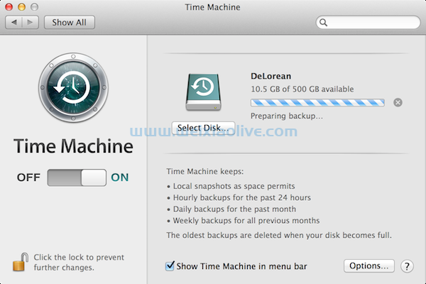 修复MAC停滞的时间机器备份