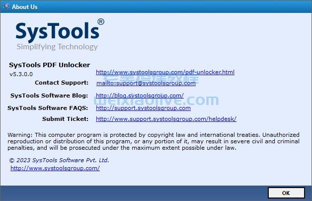 PDF文件解密工具SysTools PDF Unlocker v5.3.0免激活版  第12张
